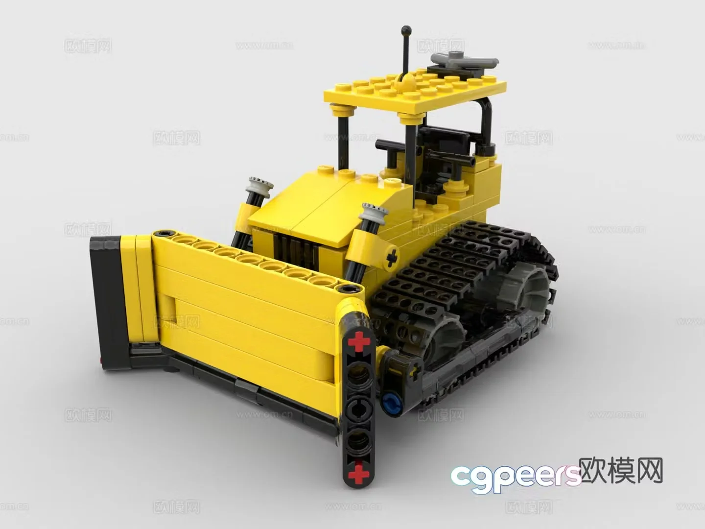 LEGO LEGO toys building block construction vehicle bulldozer 3d model