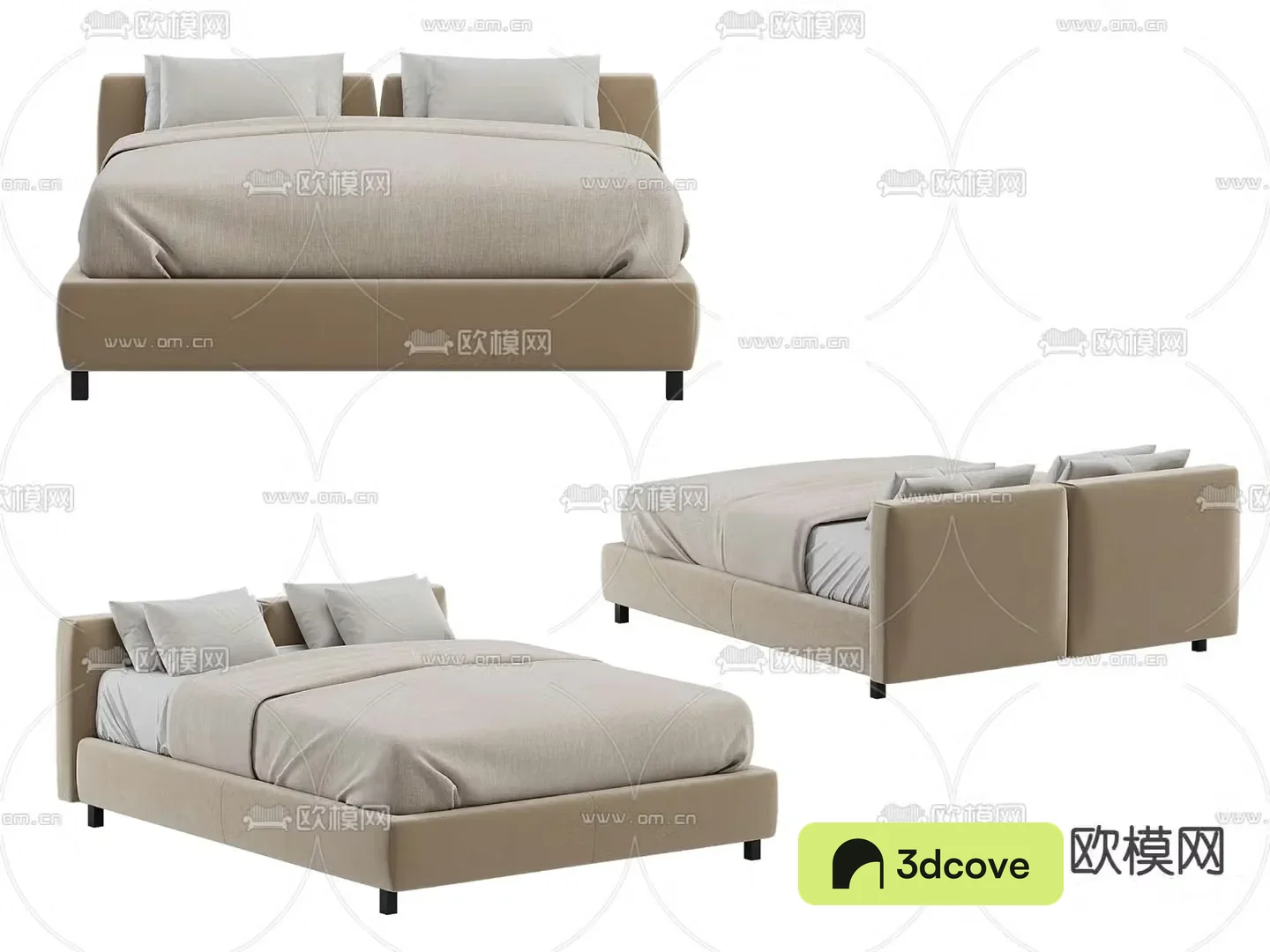 Modern double bed