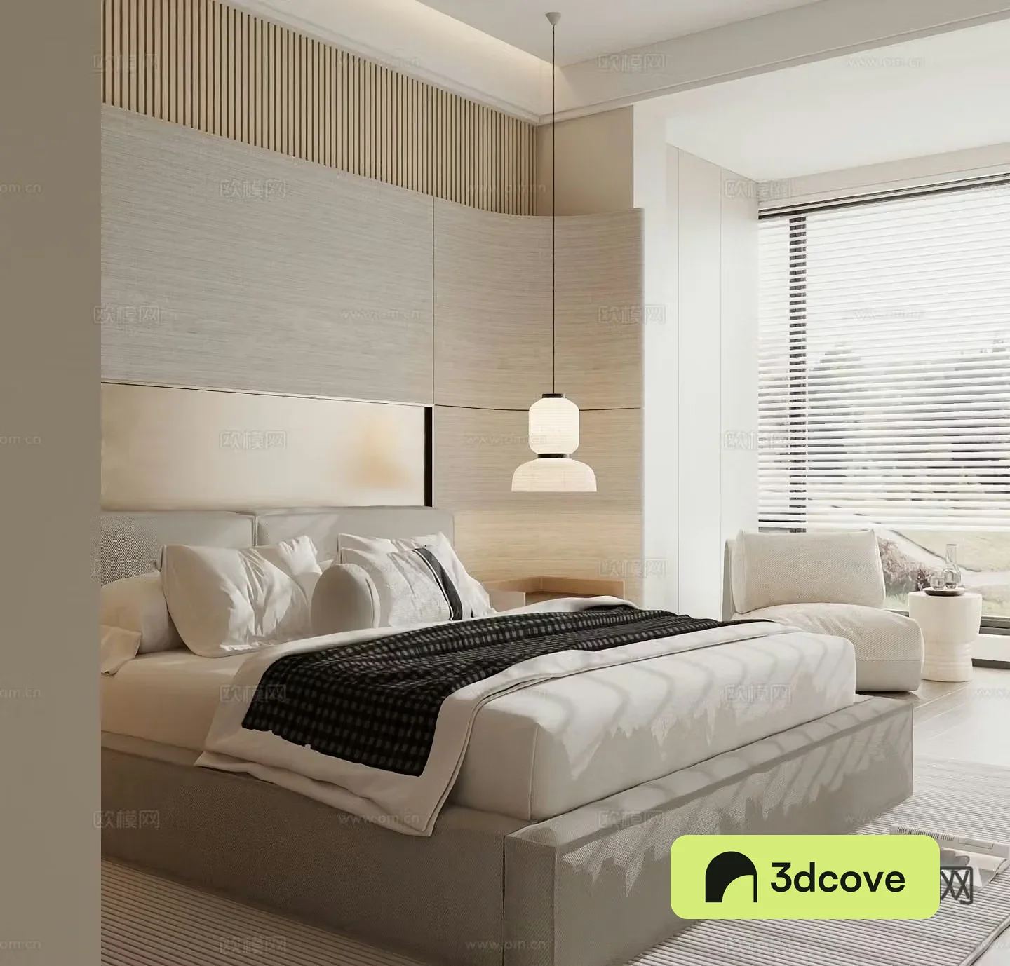 Modern double bed