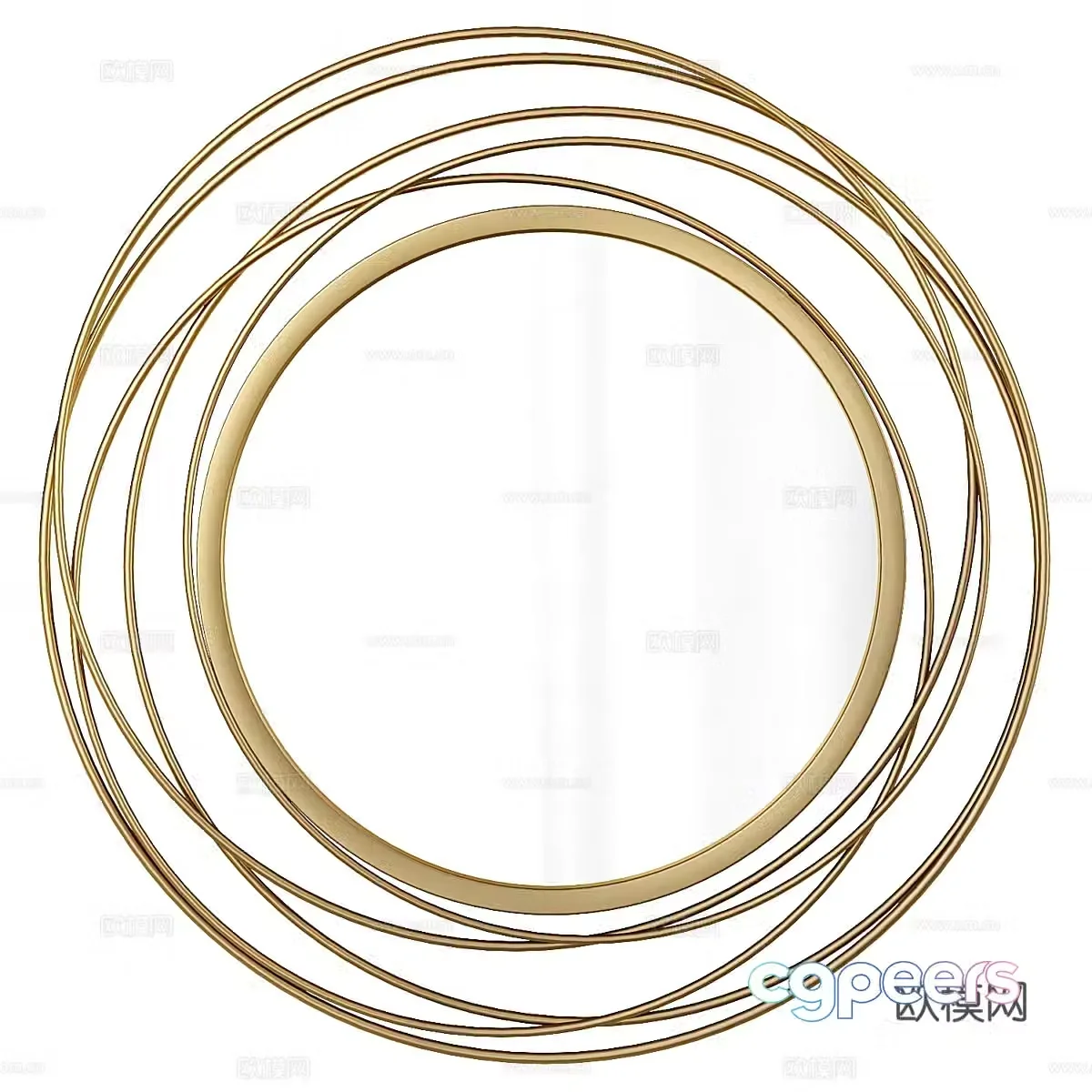 Decorative mirror 3d model