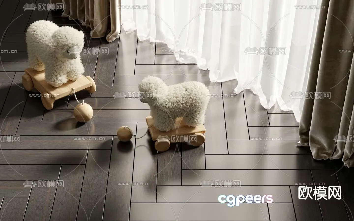 Children’s little sheep toy 3d model