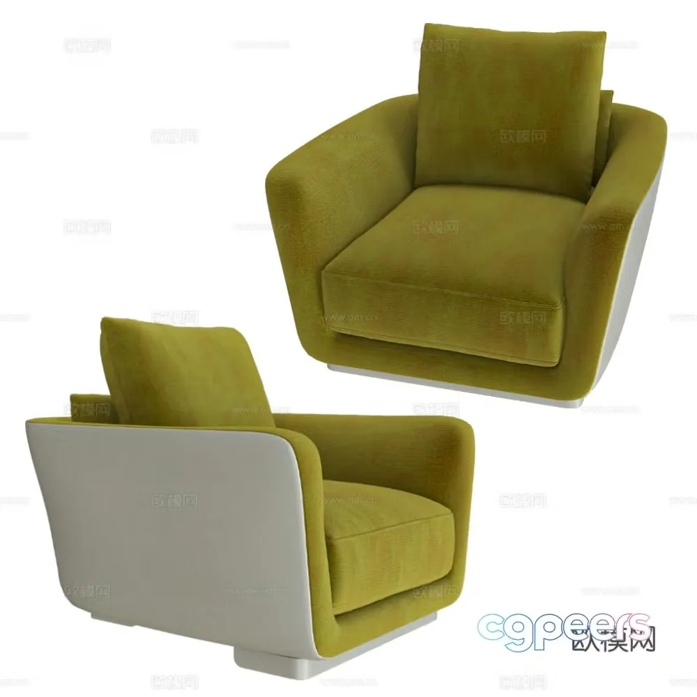 Modern single sofa 3d model