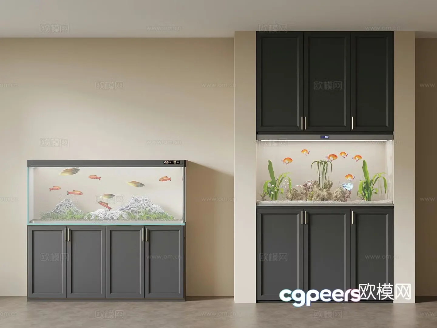 French fish tank 3d model