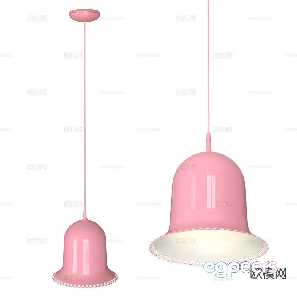 Moooi pink chandelier 3d model