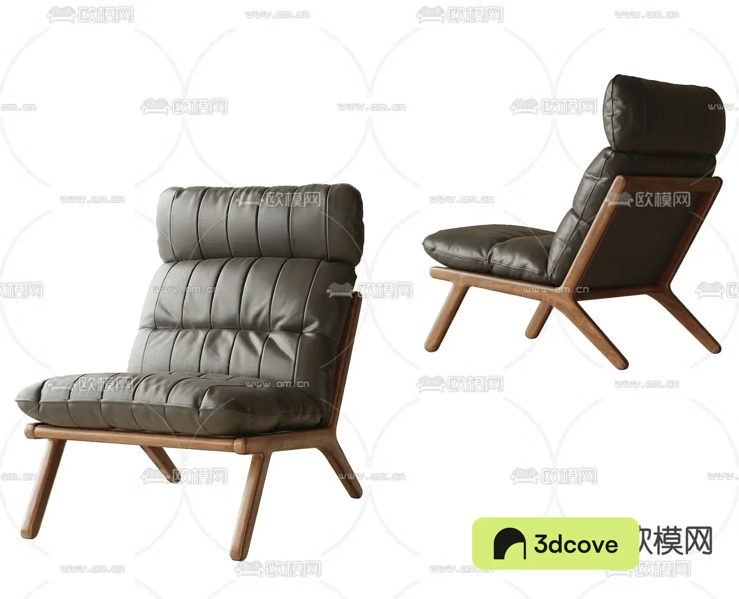 Leather chair lounge chair