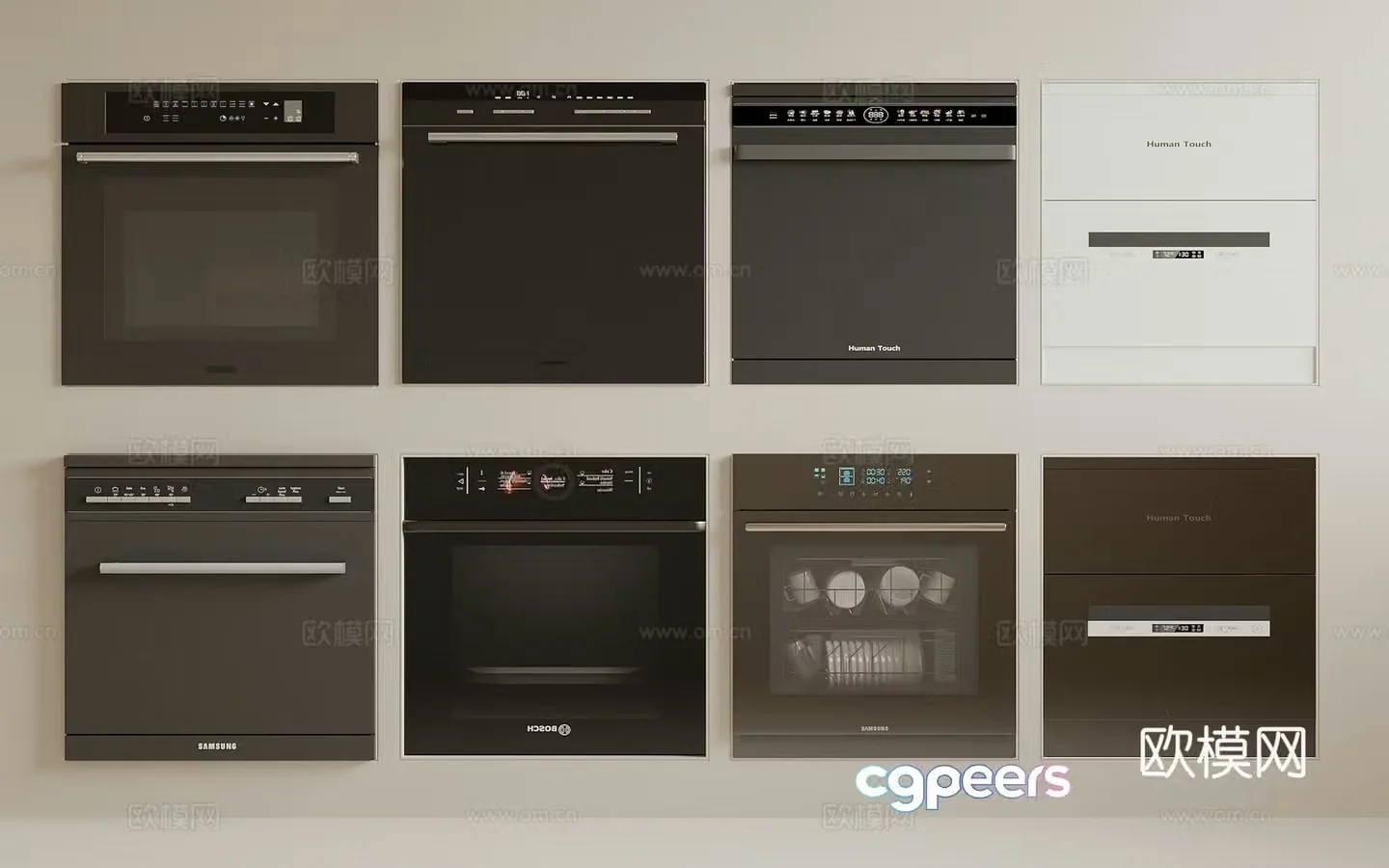 Disinfection cabinet dishwasher 3d model