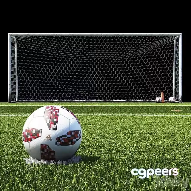 3ds Max Free – Football field 18×23 m