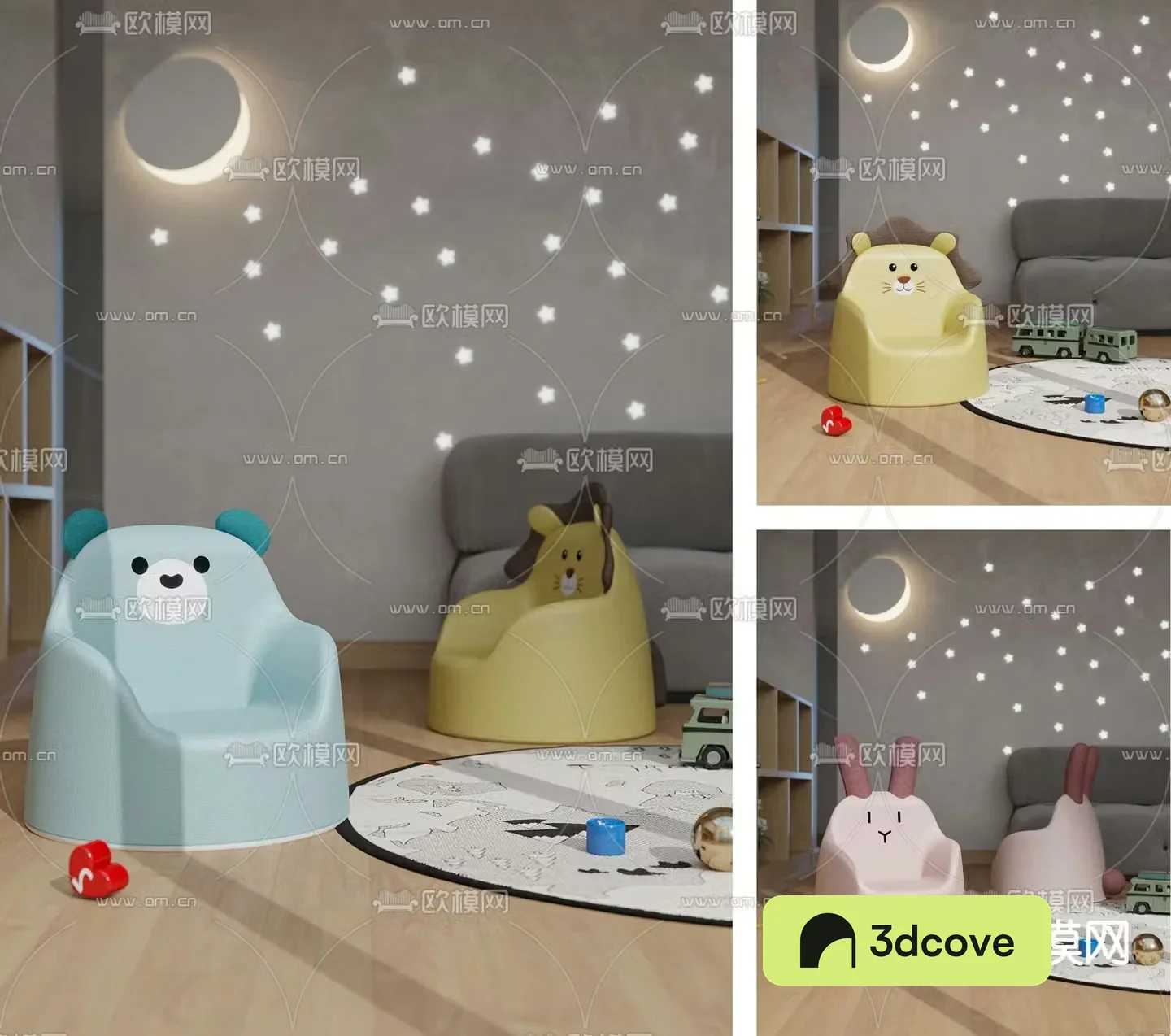 Modern children’s cartoon chair