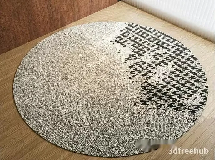 Modern Round Rug 3D Model – 22858 – VRAY Render