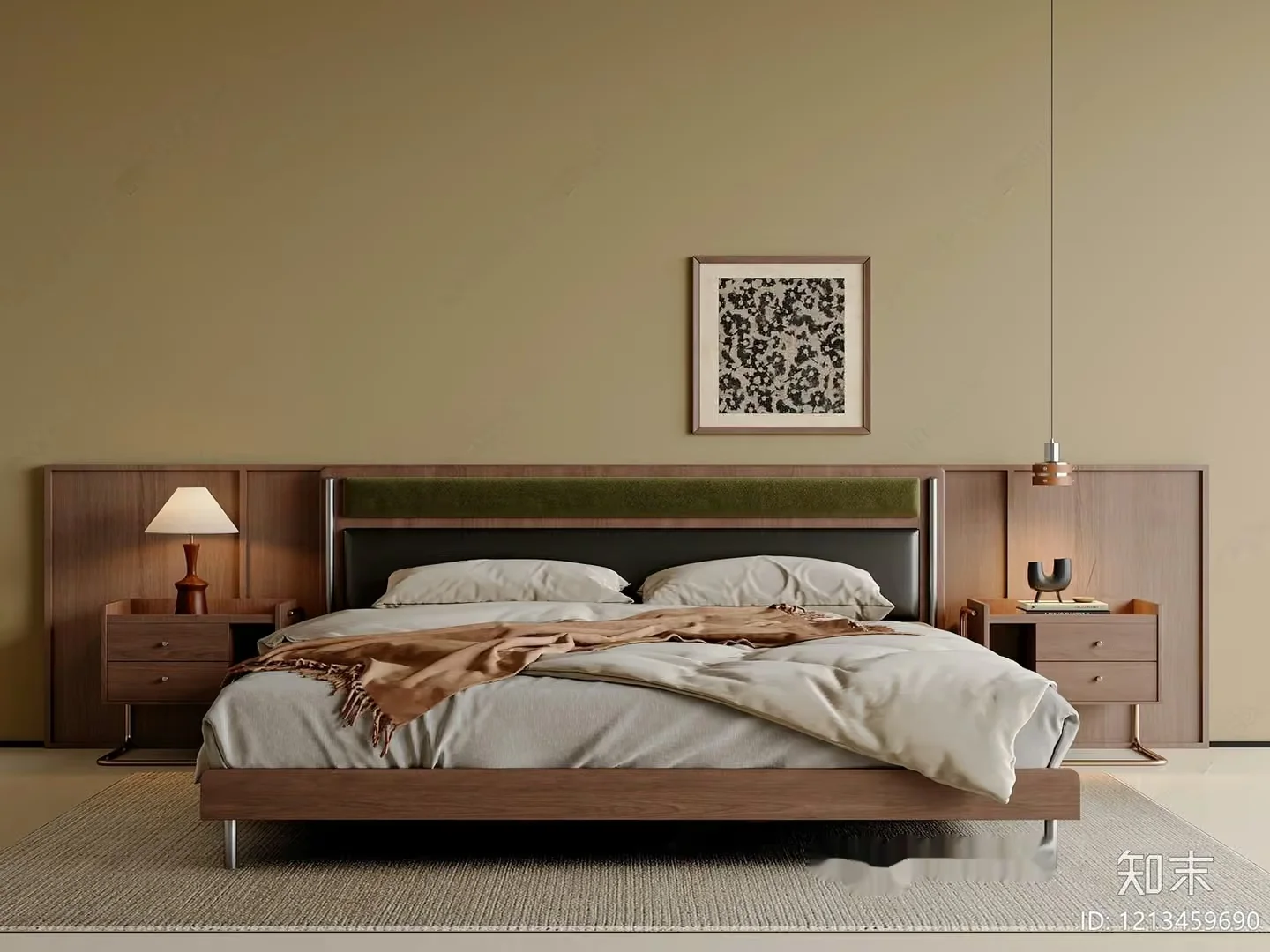 Cozy Bedroom 3D Model – 6306 – VRAY Render