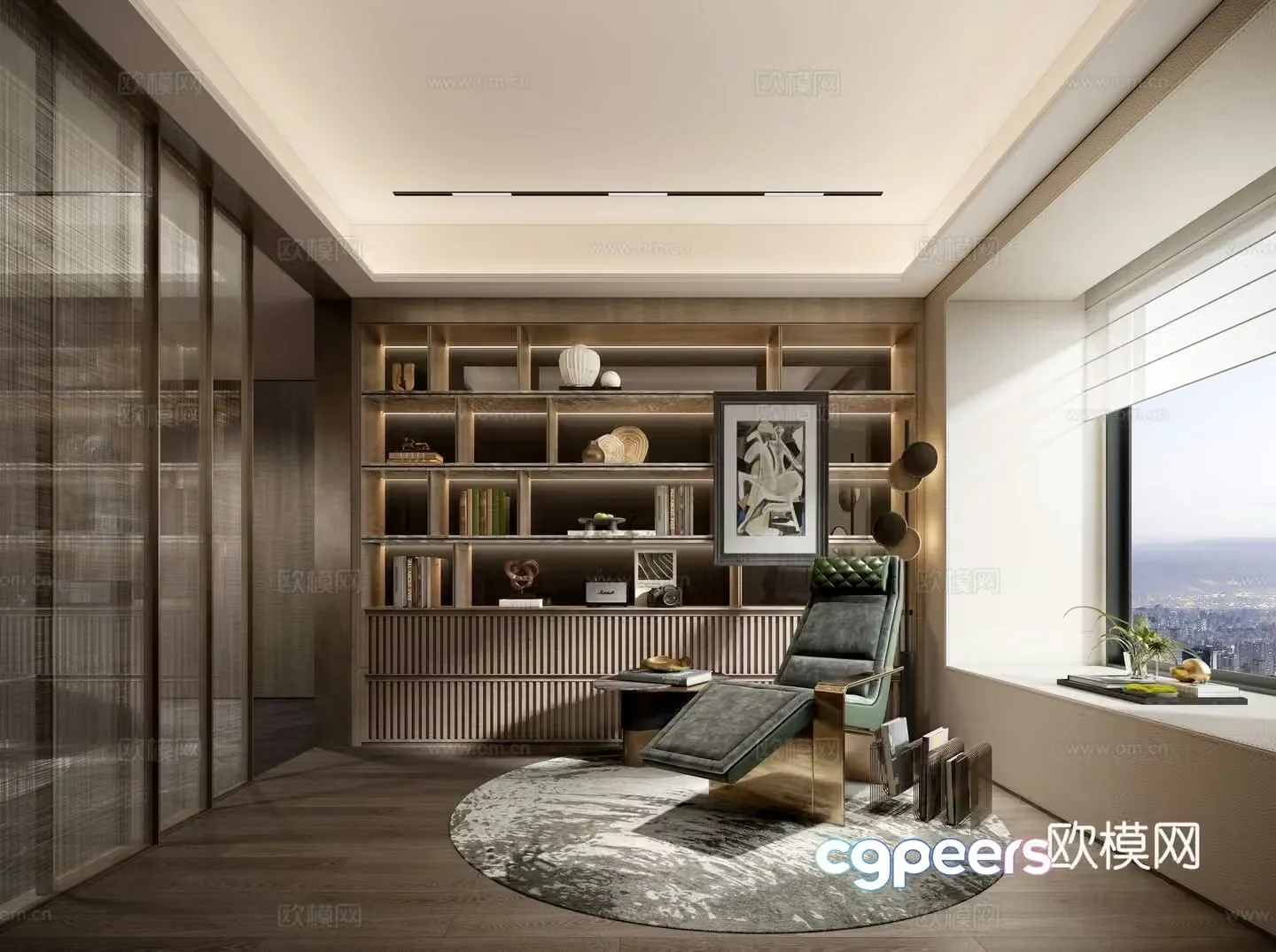 Study room 3d model