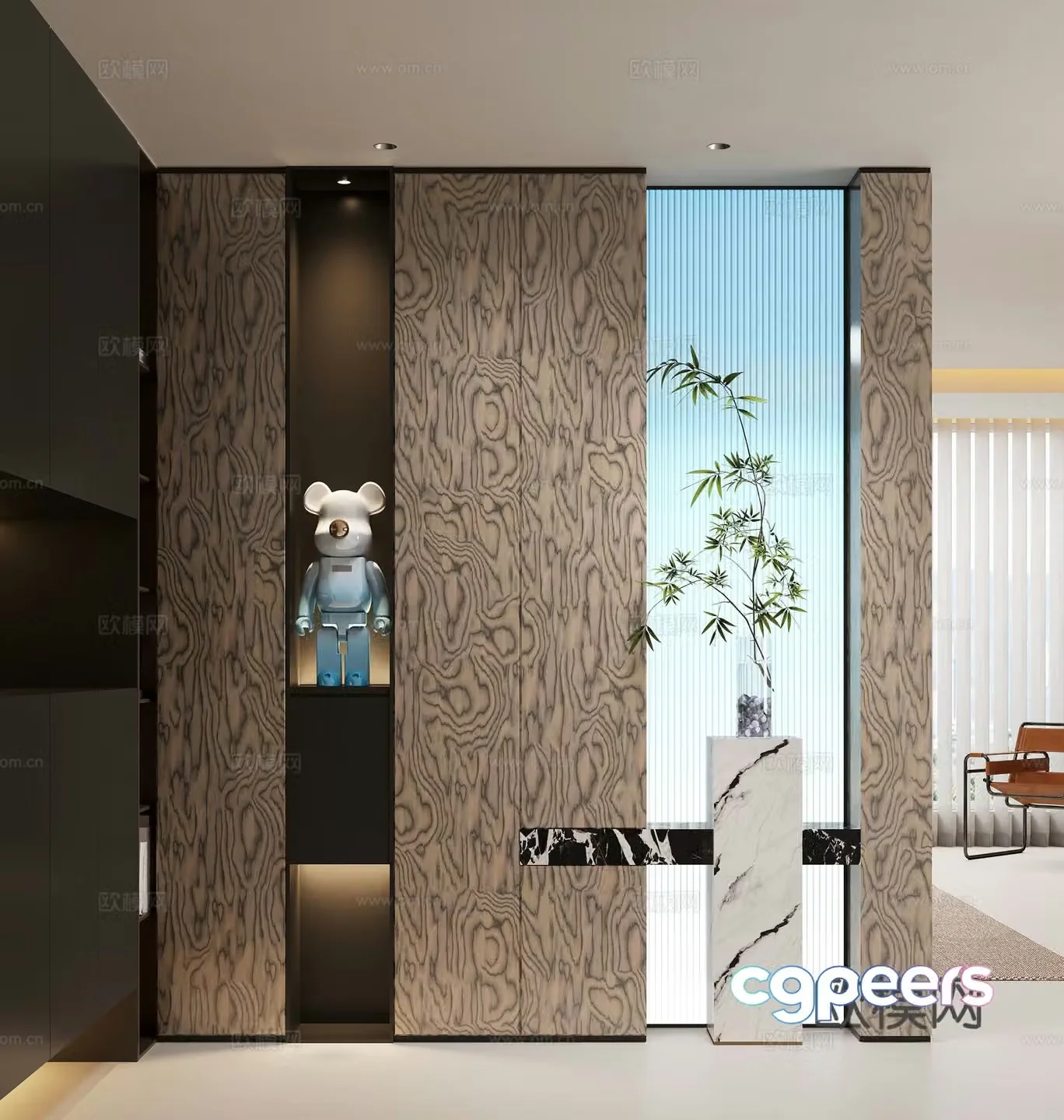 Modern entrance hallway Decorative entrance hallway Entrance entrance hallway 3D model