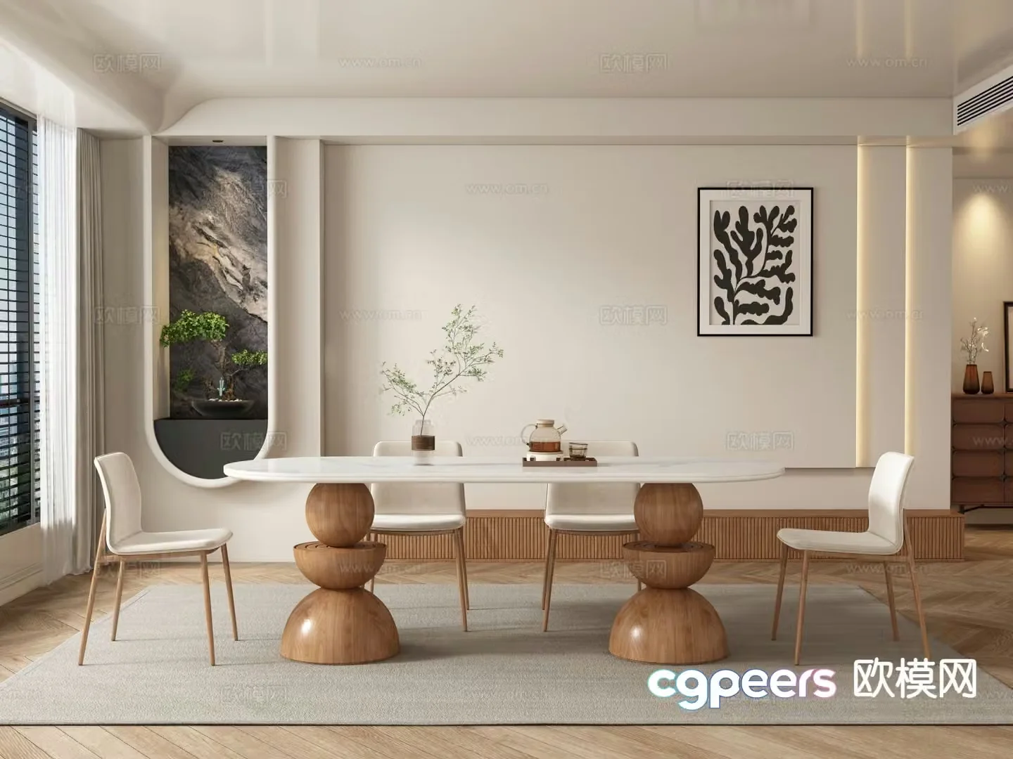 Wabi Sabi restaurant 3d model