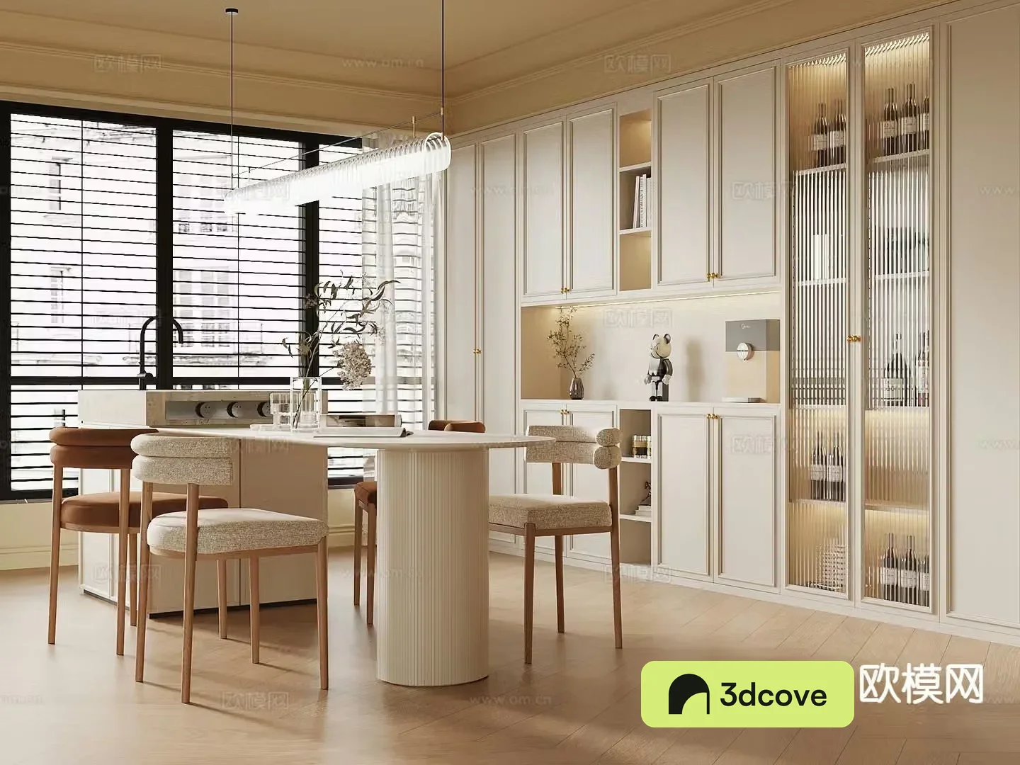 Cream style restaurant
