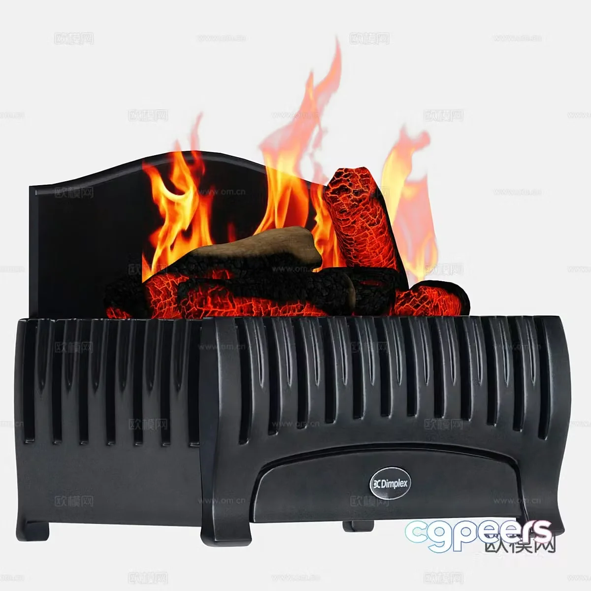 Modern minimalist fireplace fireplace minimalist fireplace stove living room fireplace 3d model