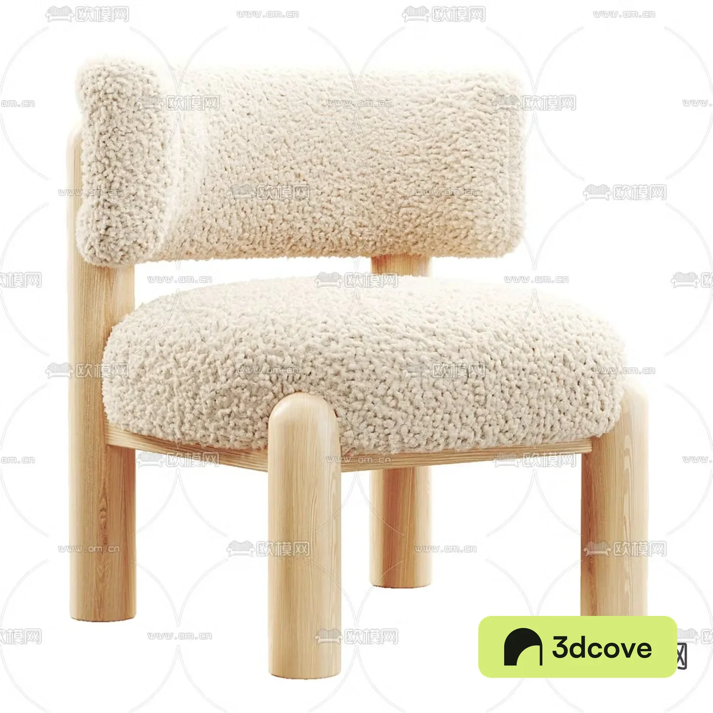 Plush sofa chair leisure chair