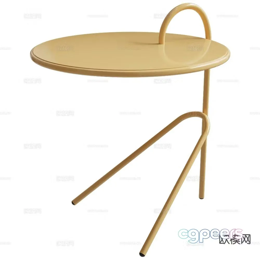 Castil Nordic metal corner table side table 3d model