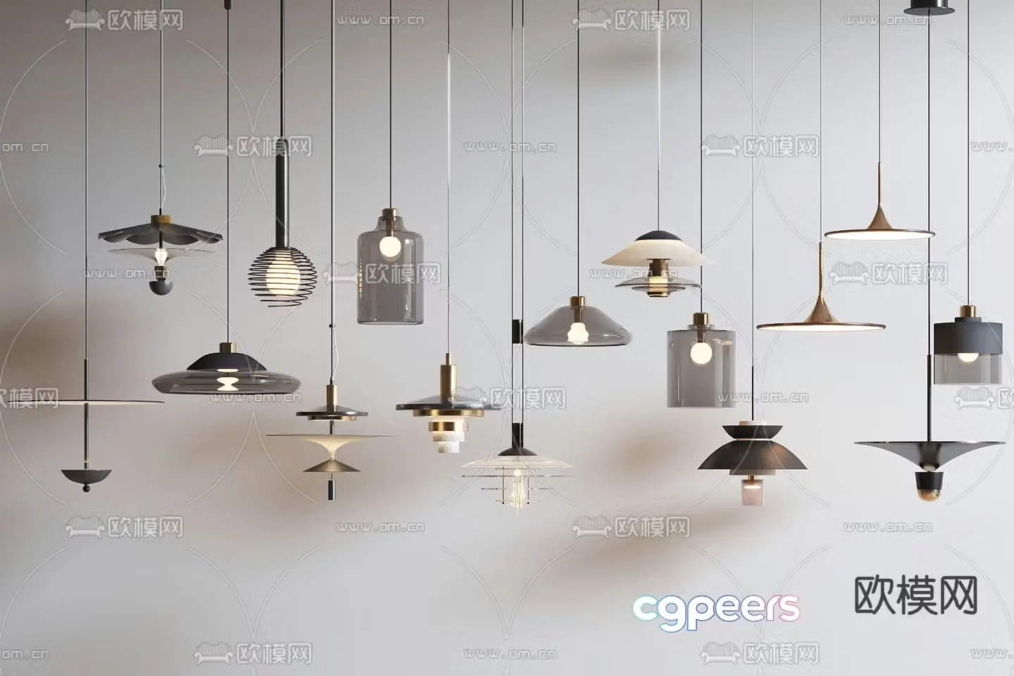 Glass small chandelier Fashion small chandelier 3d model