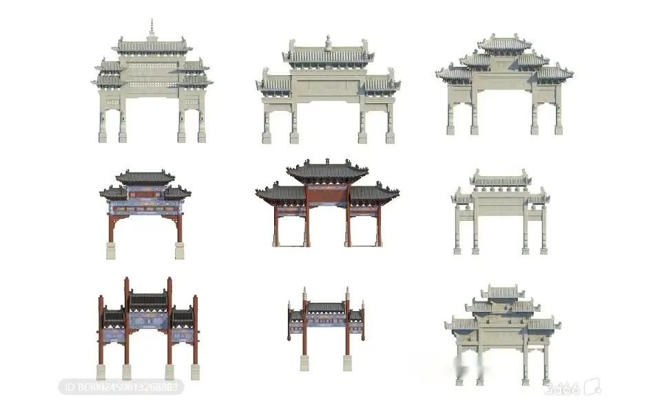 Traditional Chinese Architecture 3D Model – 8322 – VRAY Render