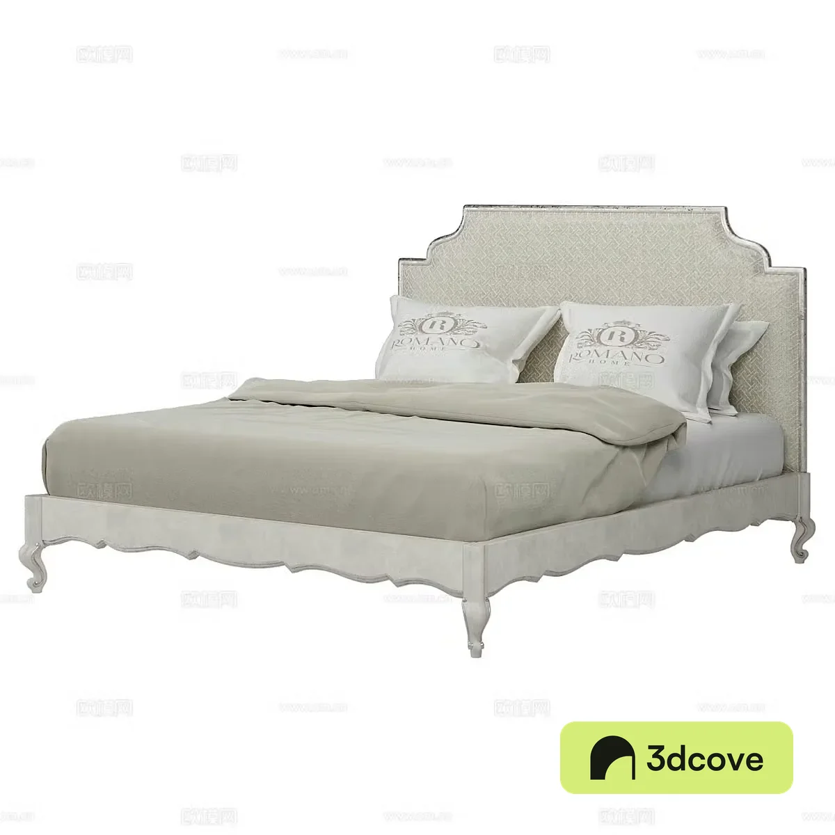 Nordic simple double bed simple bed bedroom bed