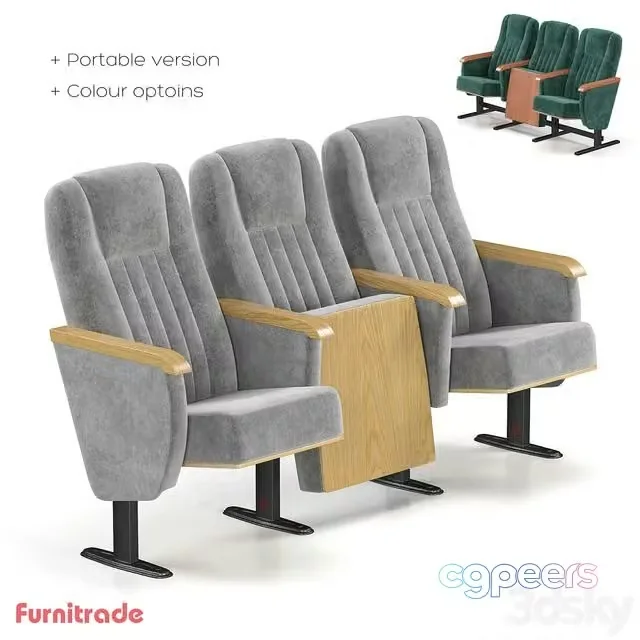 3ds Max Free – Theater chair Orion V1 OM