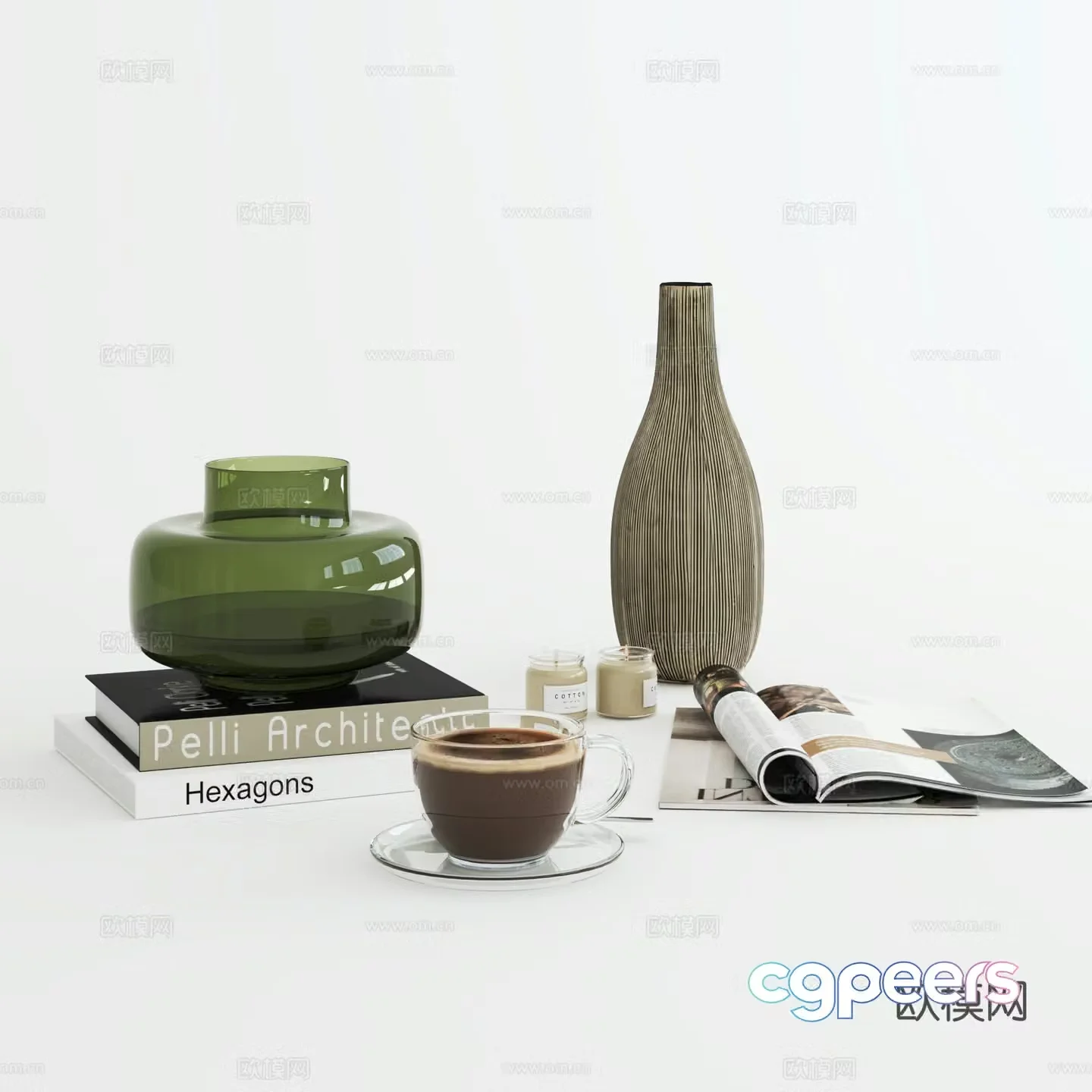Modern light luxury ornament 3D model