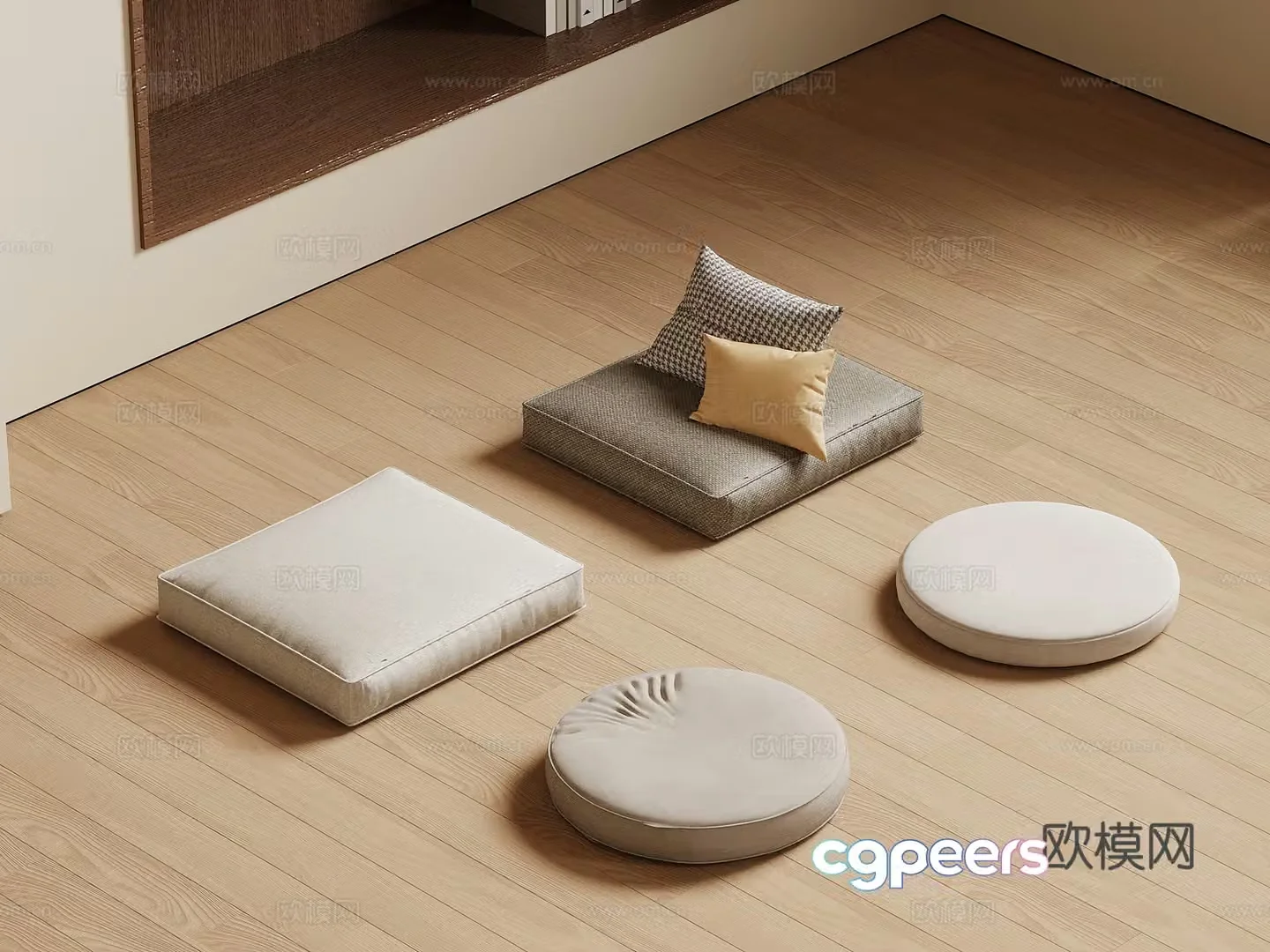 New Chinese bay window cushion 3D model