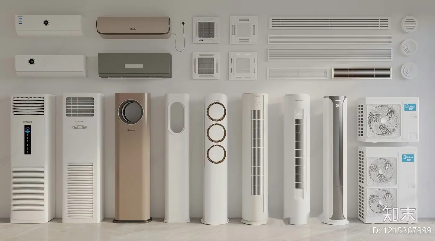 Air Conditioners 3D Model – 12818 – VRAY Render