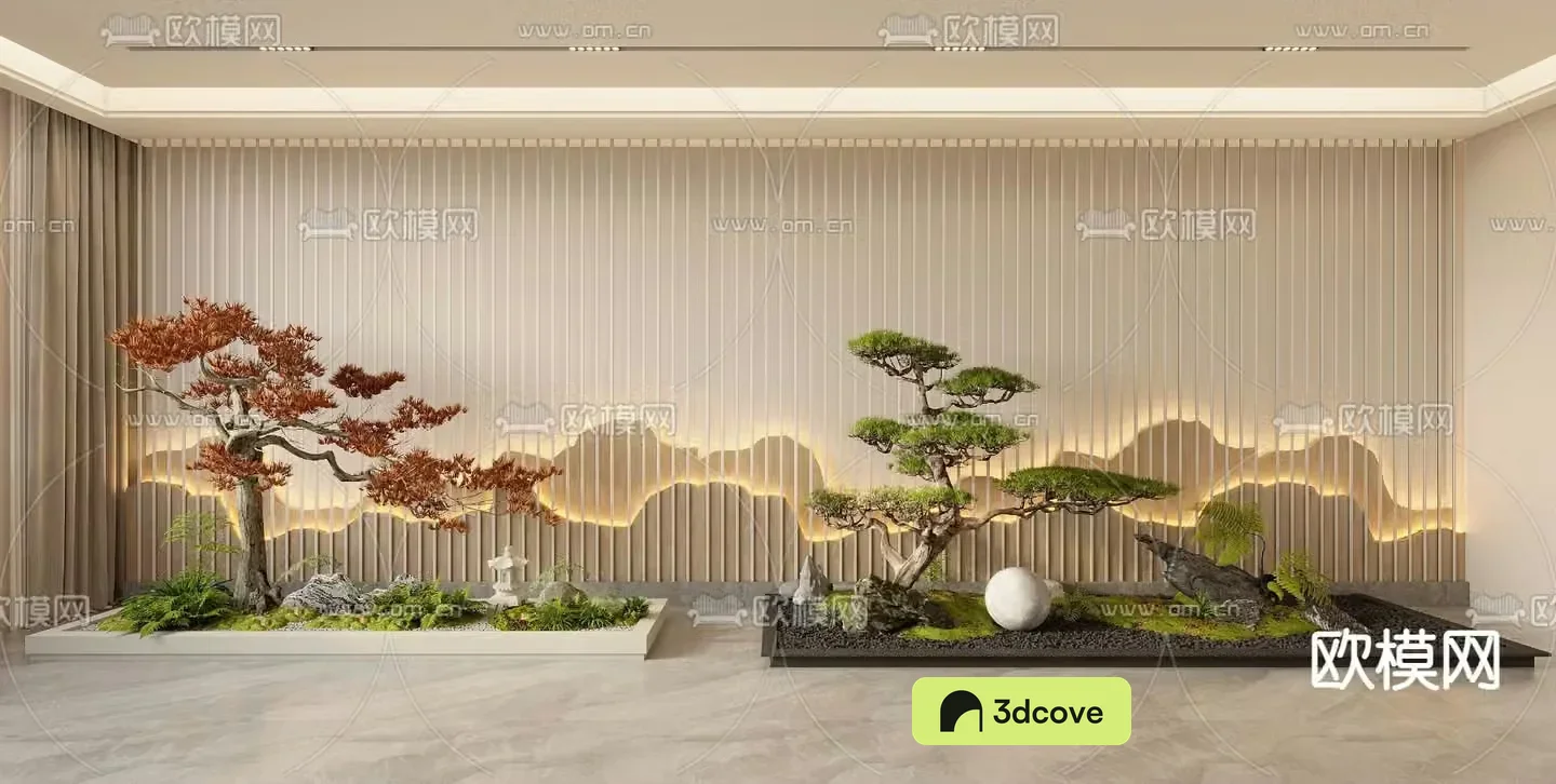 New Chinese style interior landscape