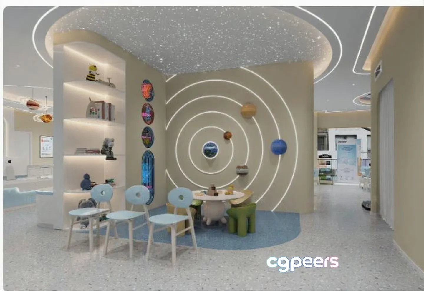A Futuristic Children’S Playroom 3D Model – 16806 – VRAY Render