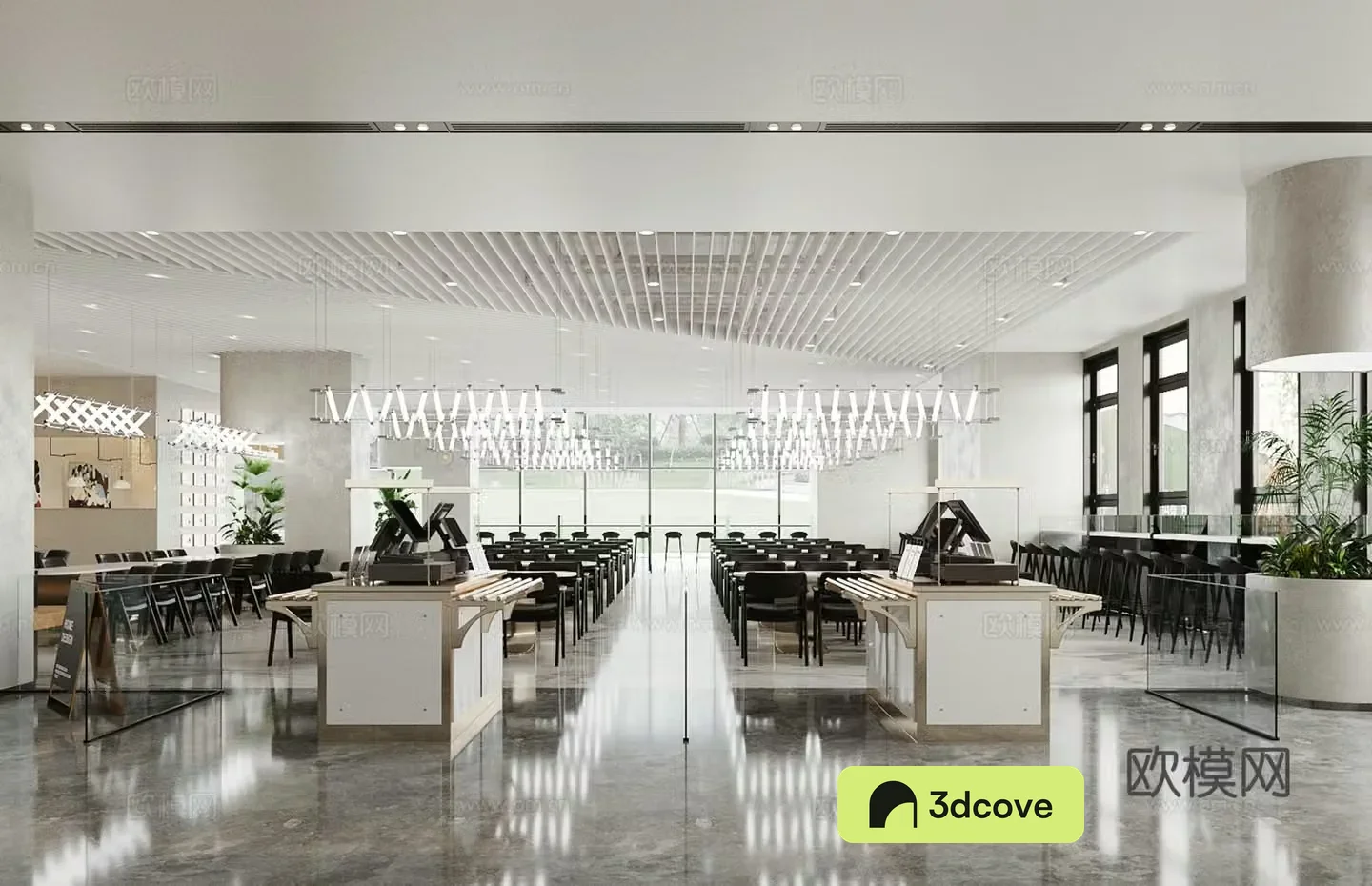 Modern company canteen