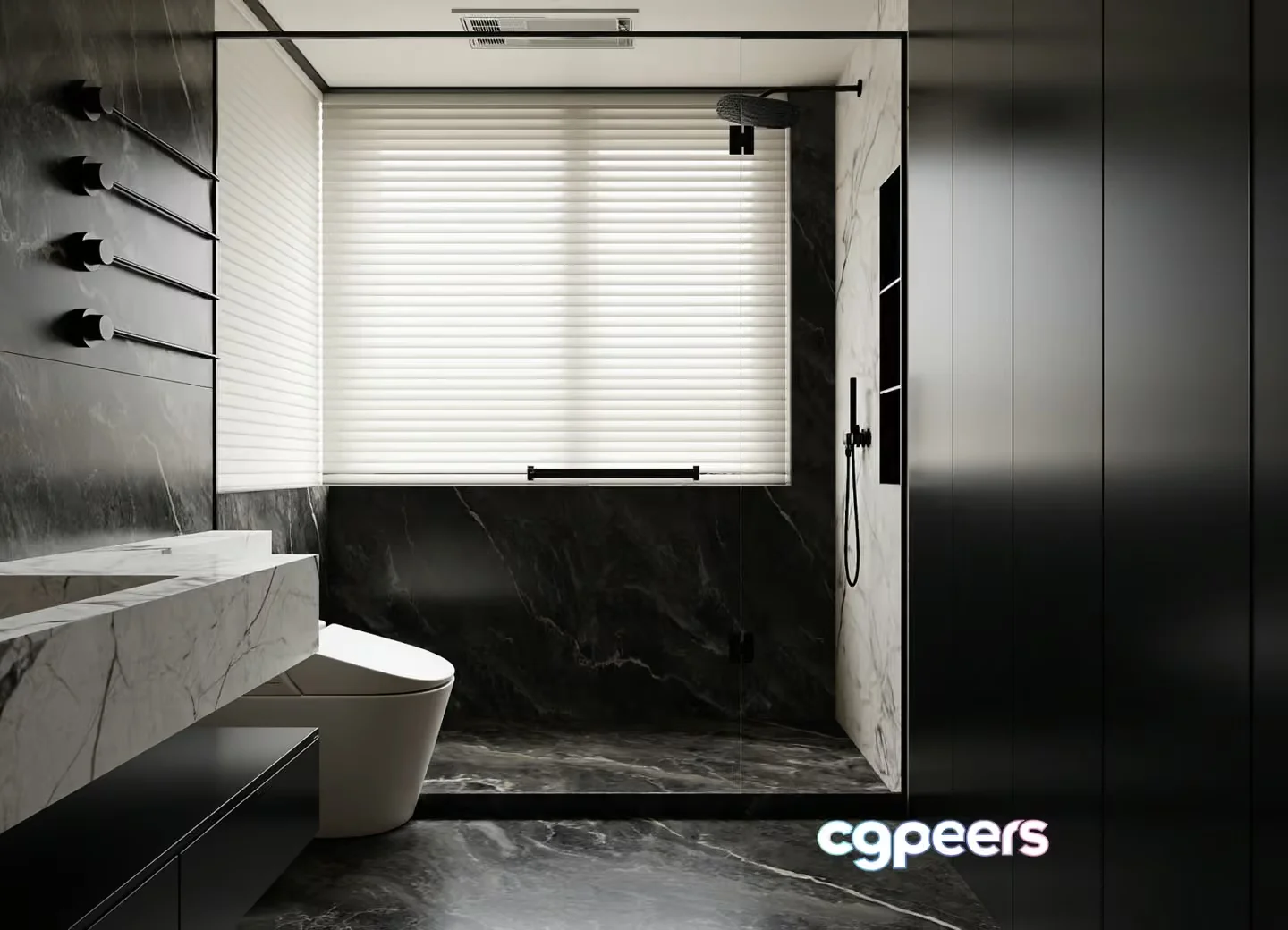 Modern Bathroom Design 3D Model – 23216 – VRAY Render