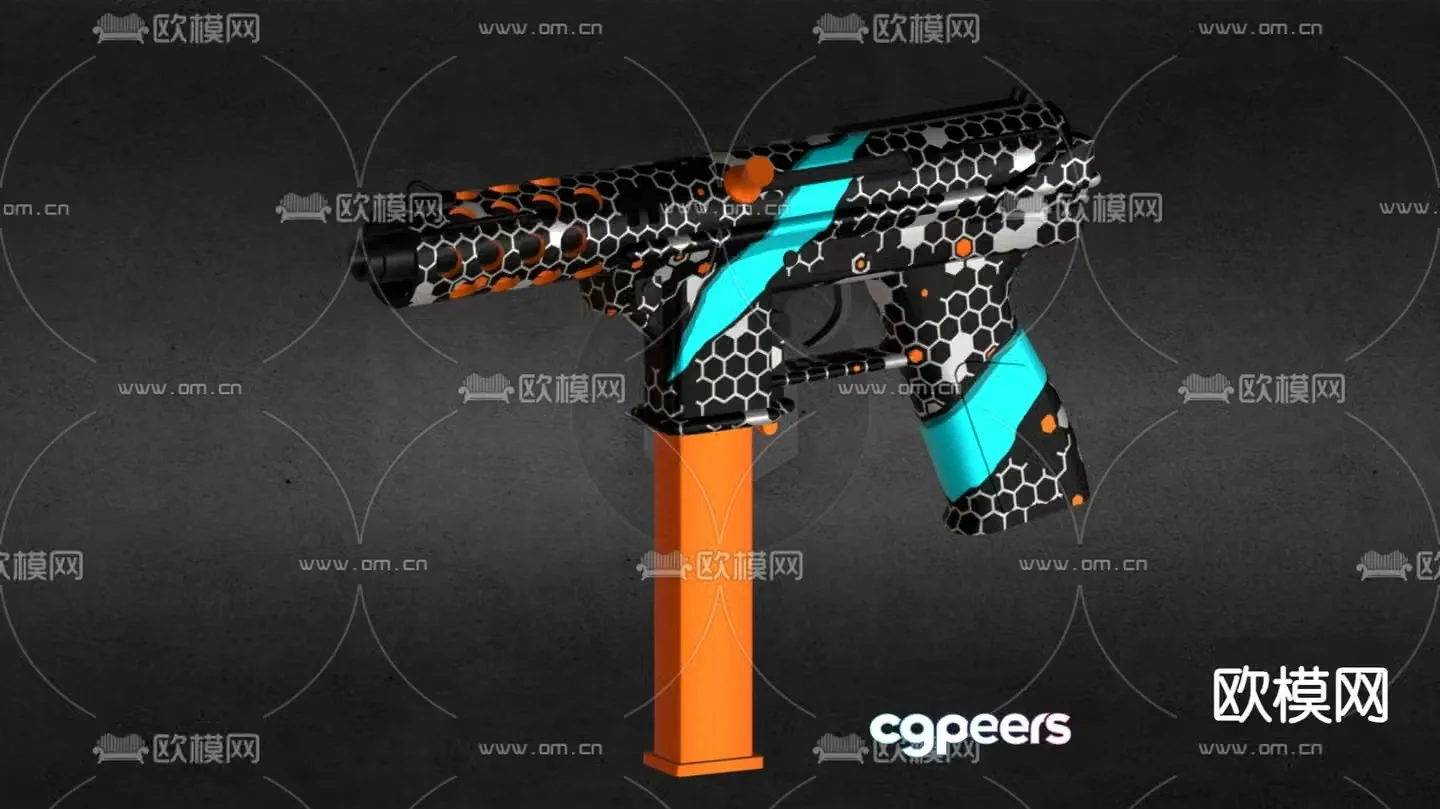 Automatic rifle toy rifle 3d model