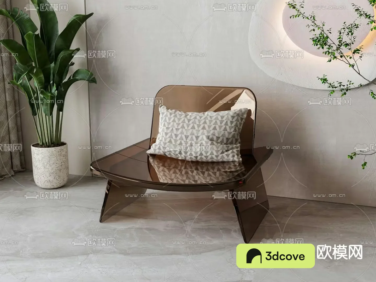 Acrylic leisure chair