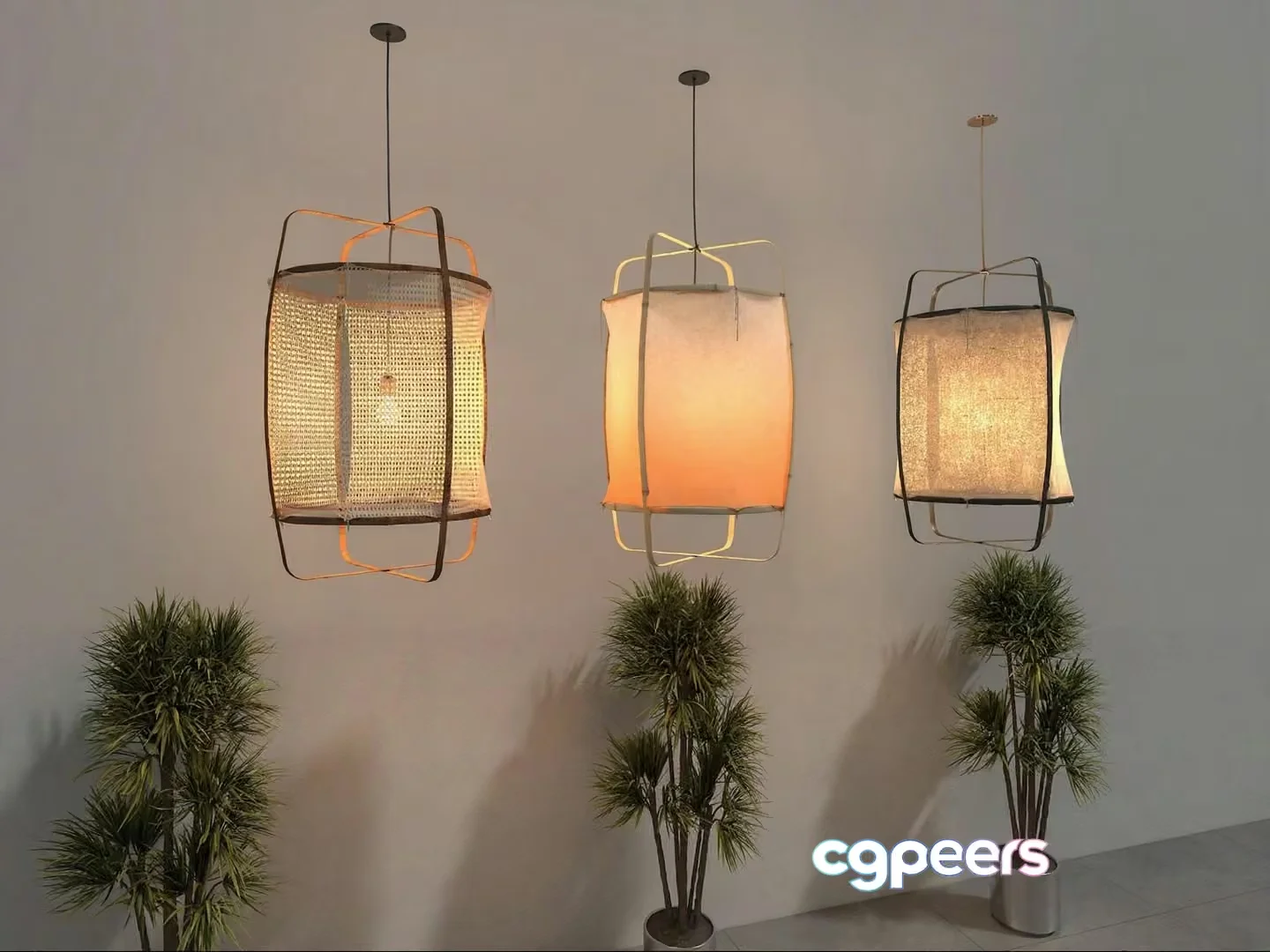 Modern Light Fixtures 3D Model – 13093 – VRAY Render