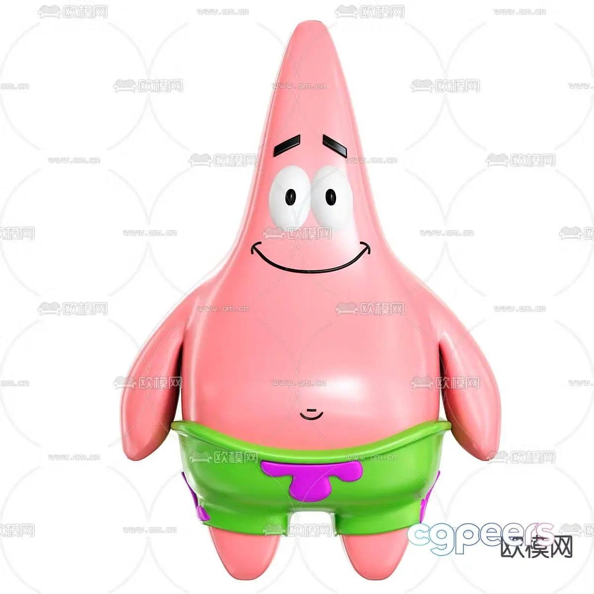 Patrick Star Toy Doll Sculpture Figure 3D Model