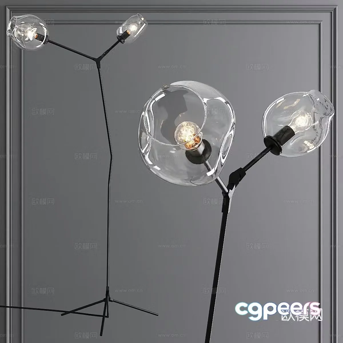 Modern Italian floor lamp 3d model