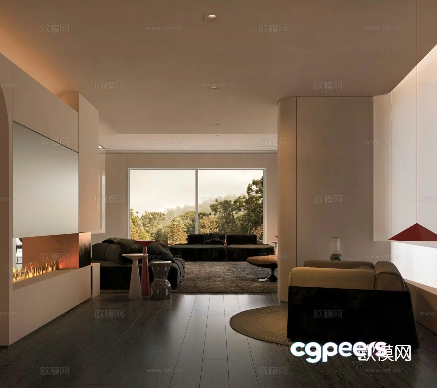 Italian living room 3d model