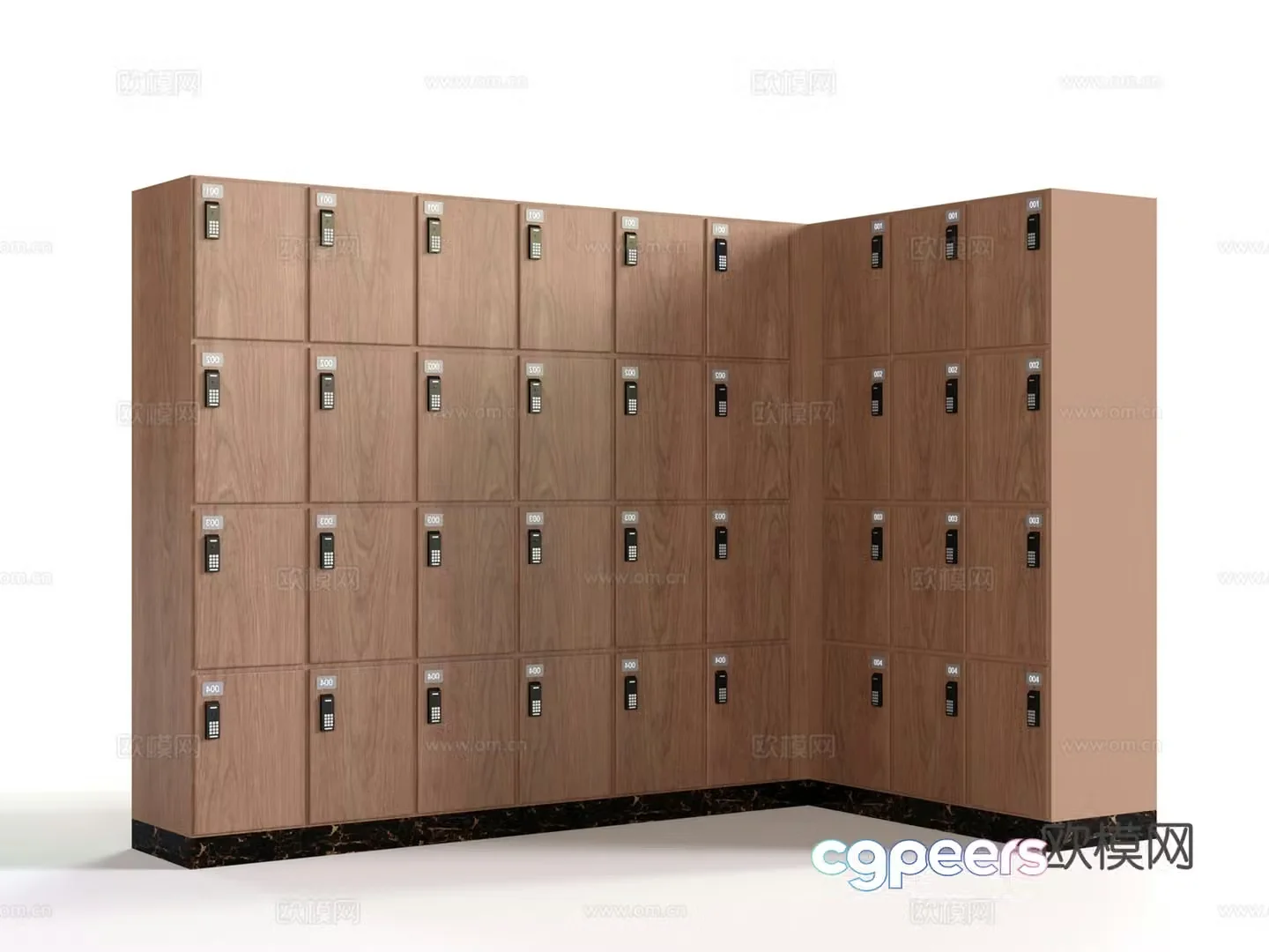 Modern locker storage cabinet storage cabinet bathroom cabinet 3d model