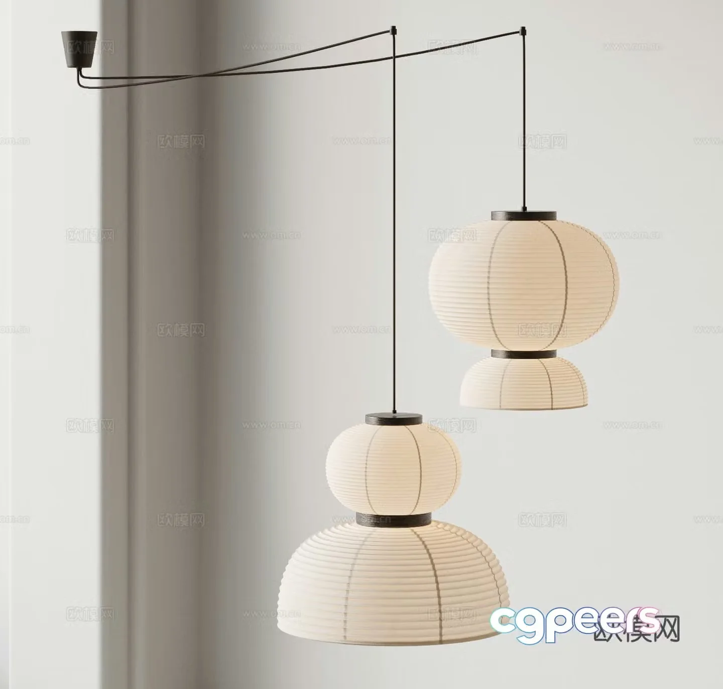Wasabi Chandelier 3D Model