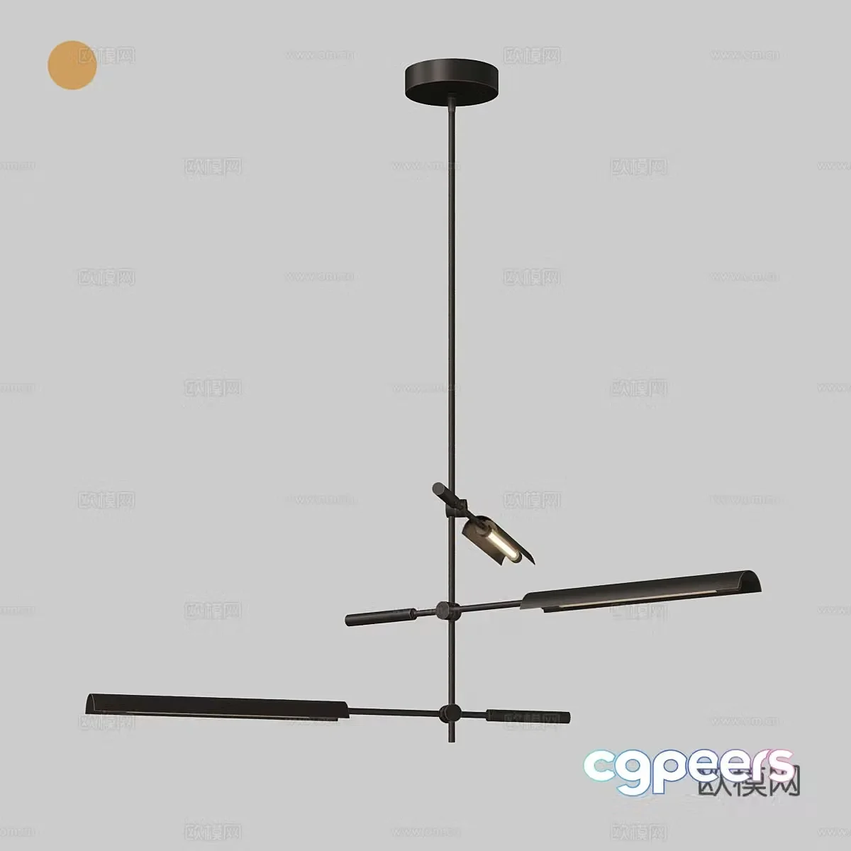 Modern creative chandelier 3d model
