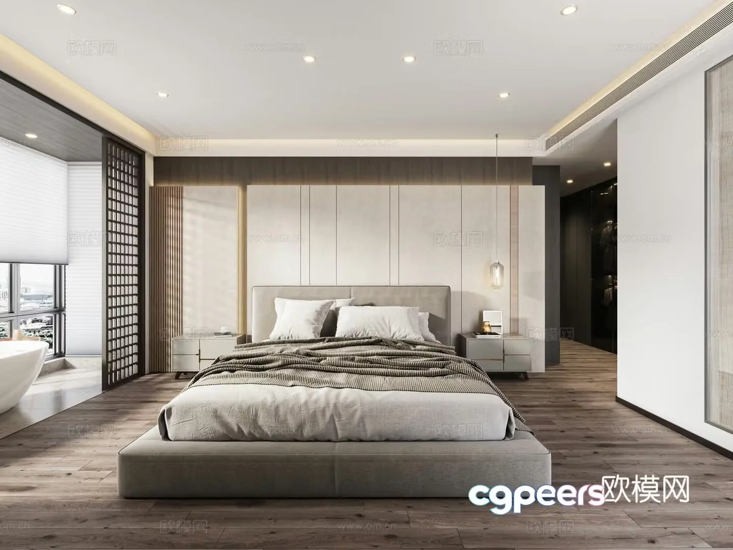 Modern bedroom 3d model
