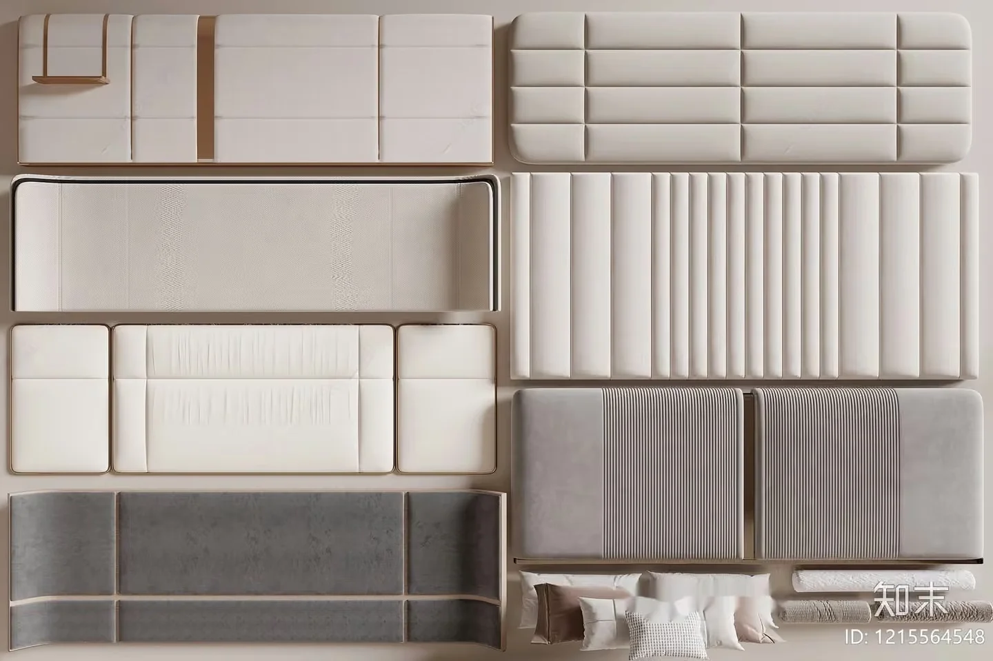 Modern Headboards 3D Model – 10717 – VRAY Render