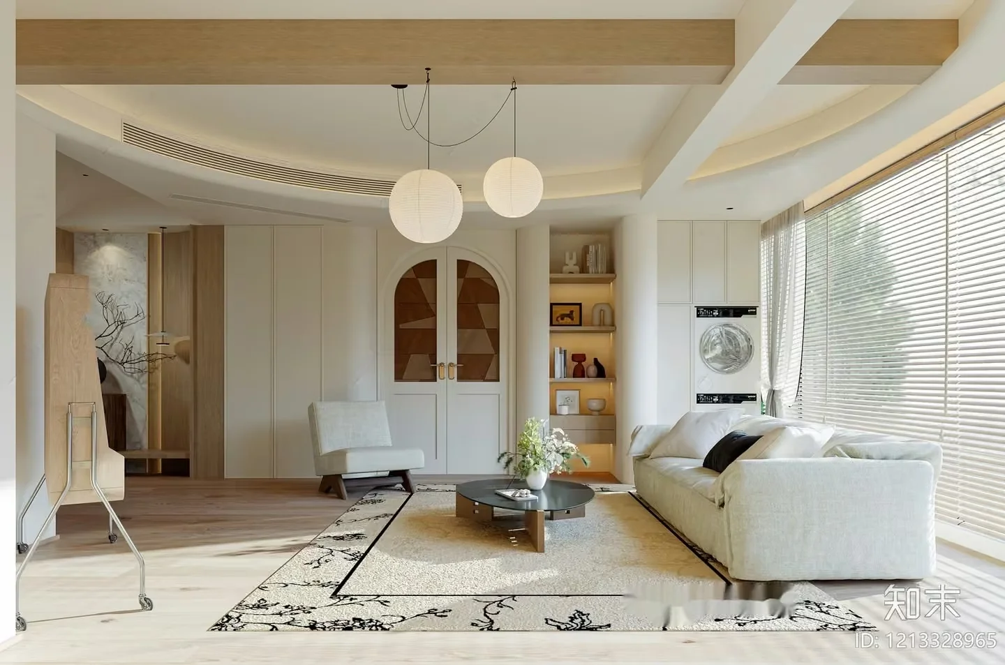 Modern Living Room 3D Model – 12556 – VRAY Render