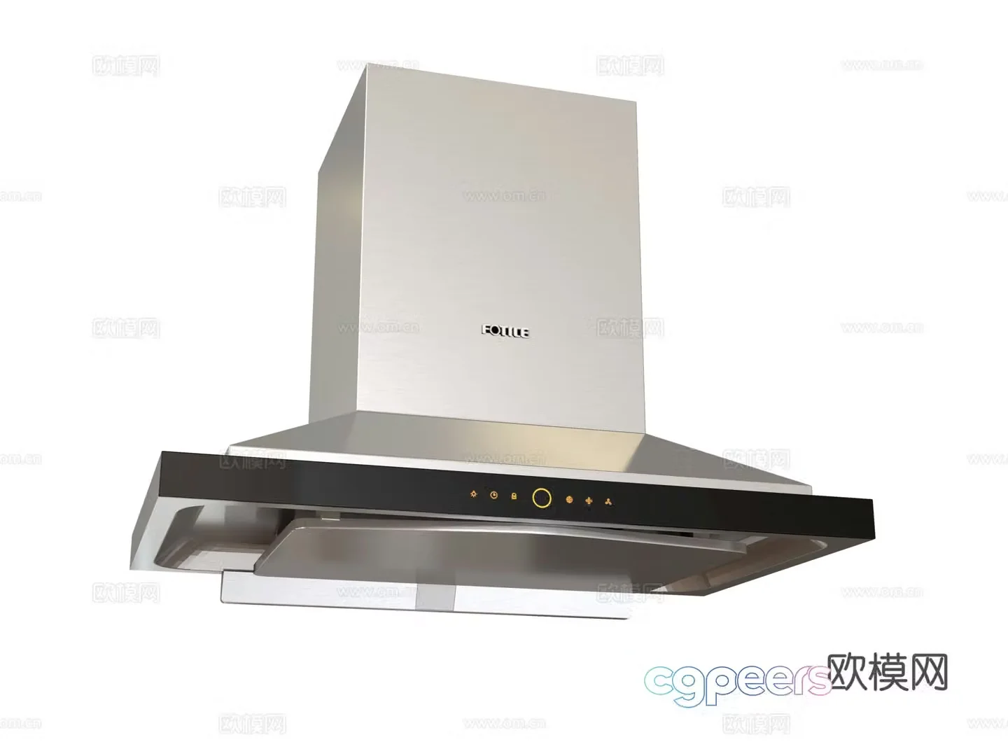 Direct range hood 3D model