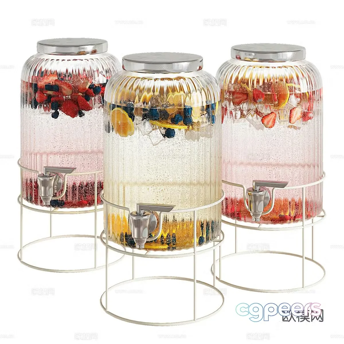 Wine lemonade dispenser 3D model