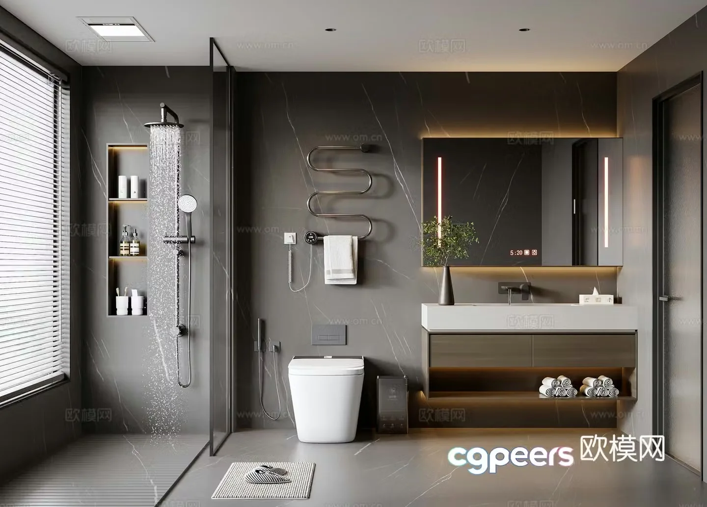 Italian bathroom 3D model