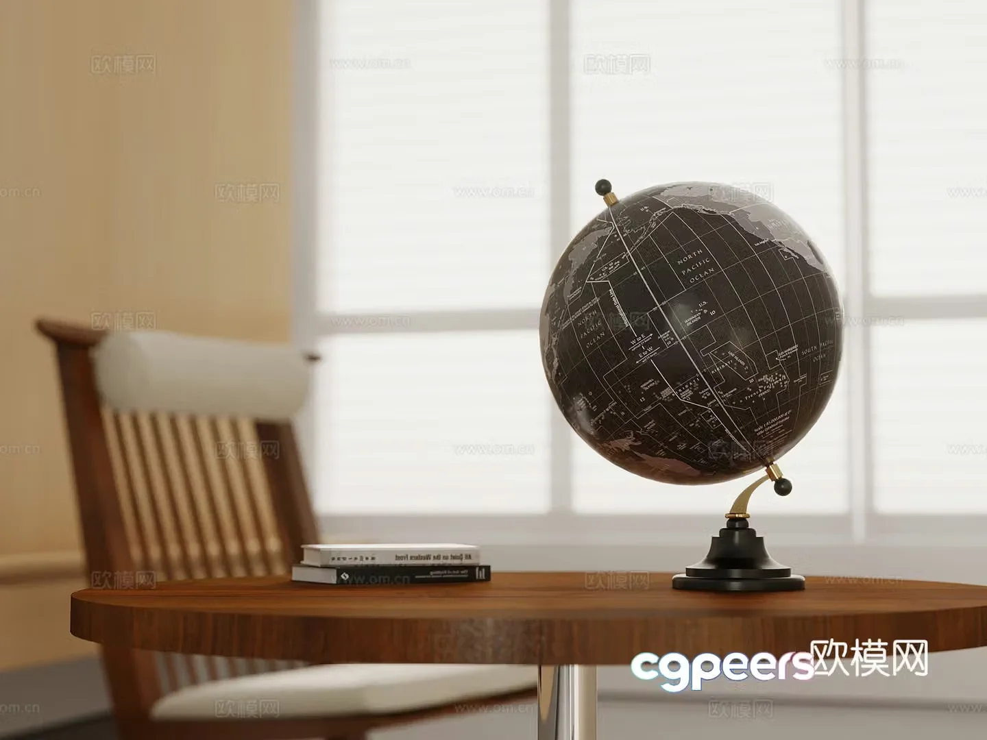 Modern globe Other ornaments 3D model