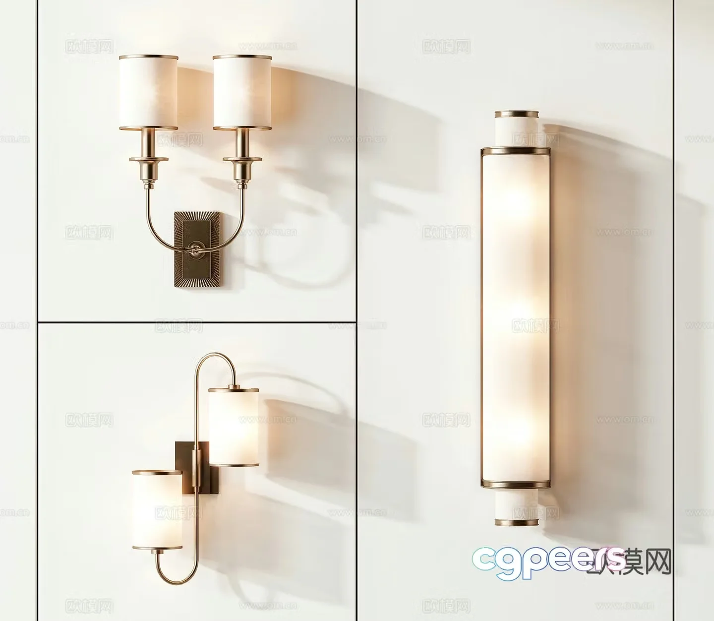 New Chinese wall light 3D model