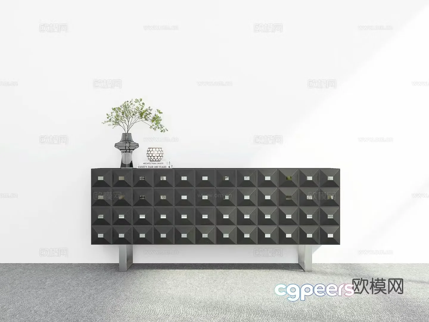 Modern sideboard 3D model